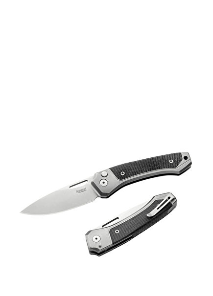 Twain Gray Titanium G10 Pocket Knife