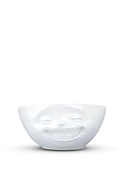 Laughing Beyaz Porselen Kase 13,8 cm