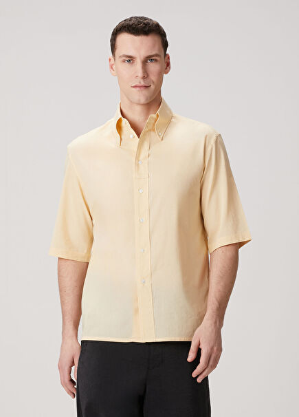 Sarı Kısa Kollu Gömlek