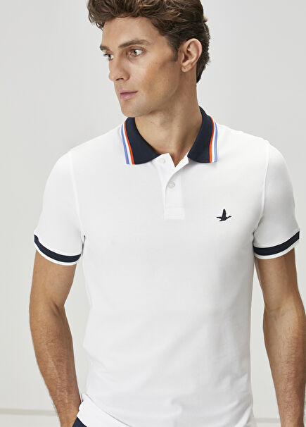 Beyaz Polo T-shirt