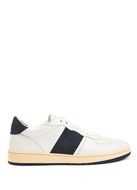 Destroyer White Men's Leather Sneakers