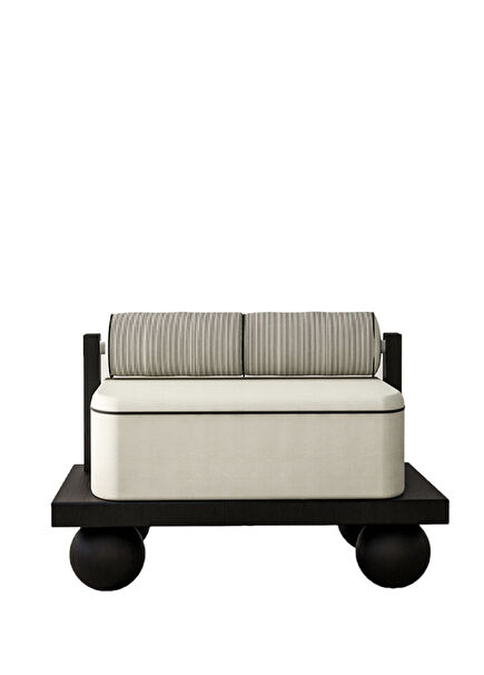 Mario Black Wooden Armchair