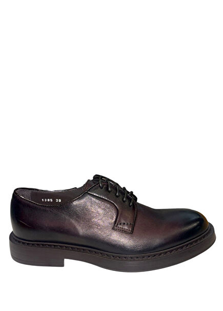 Koyu Kahverengi Erkek Deri Ayakkabı