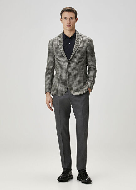 Dark Grey Wool Trousers