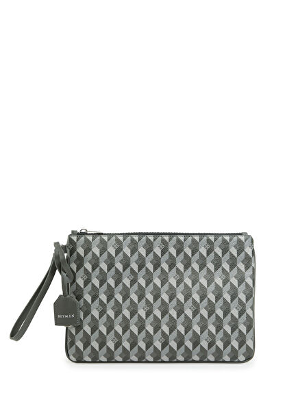 Monogram Antrasit Kadın El Portföyü