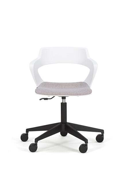 Zenith White Upholstered Office Chair