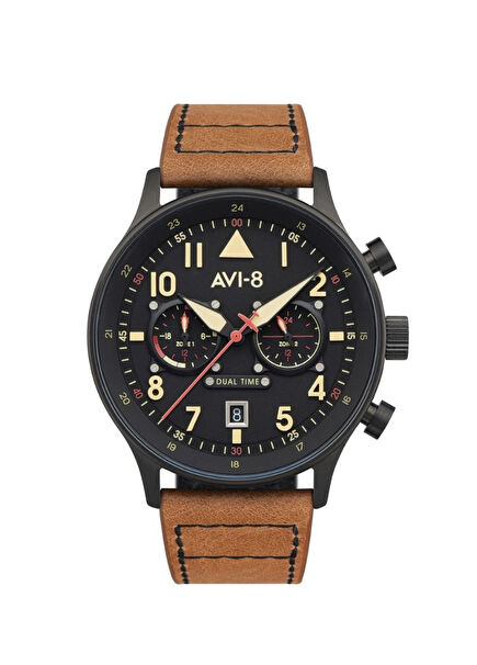 AV-4088-03 Kahverengi Deri Erkek Kol Saati