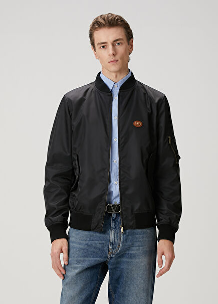 Black Bomber Coat