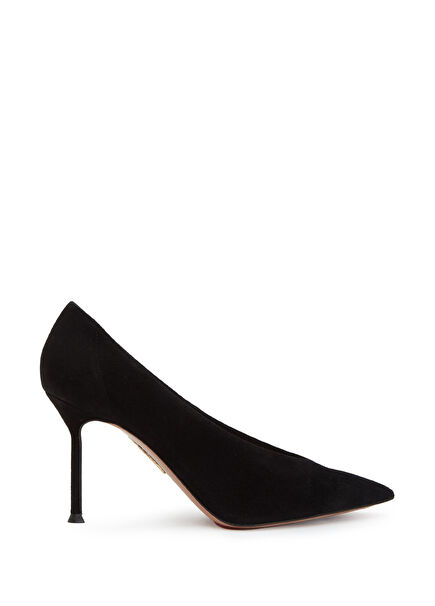 Voltaire Black Suede Stiletto