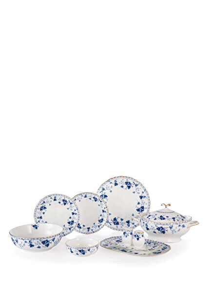 Perla Leaf Bone China 60 Parça Yemek Takımı