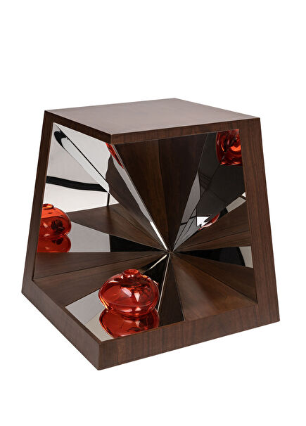 Kris Natural Walnut Side Table