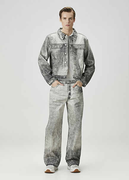 Grey Black Organic Cotton Jeans