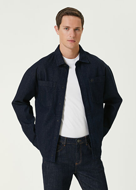 Lacivert Denim Ceket