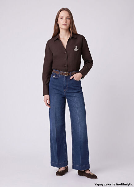 Indigo Wide Leg Jeans