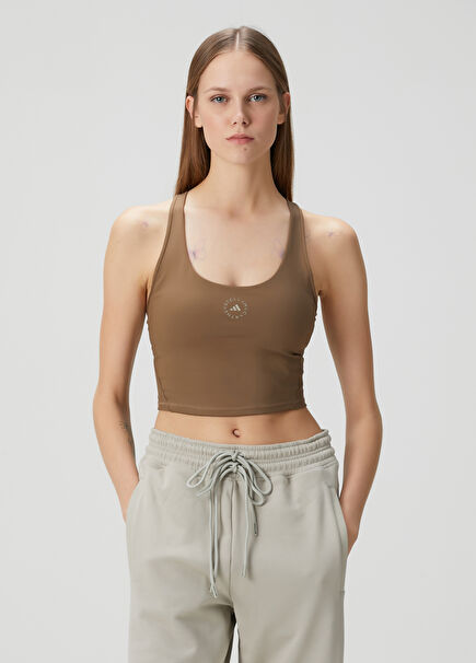 By Stella Mccartney Yoga Brown Crop Tank Top