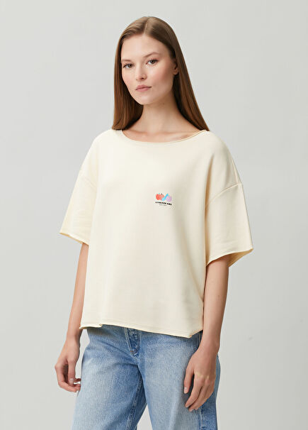 Atubay Krem T-shirt