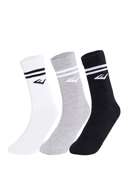 Stripe Econ 3-pack Mixed Unisex Socks