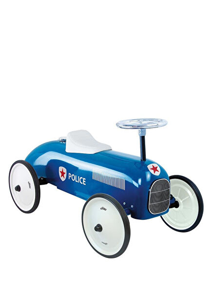 Mavi Metal Klasik Polis Arabası