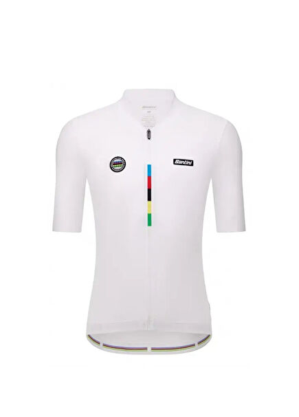 UCI Mondo WC Beyaz Kısa Kollu Unisex Bisiklet Forması