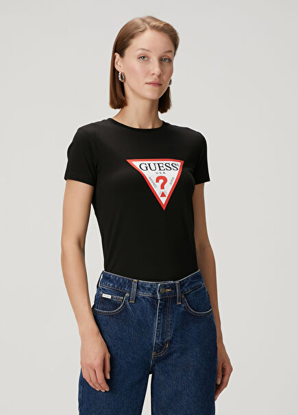 Slim Fit Black Logo T-Shirt