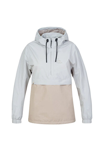 Ava Kadın Dawn Blue Oxford Tan Kapüşonlu Outdoor Ceket