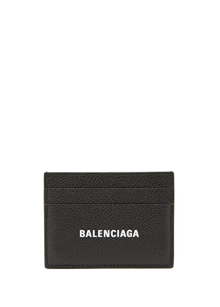 Black & White Men's Leather Card Holder