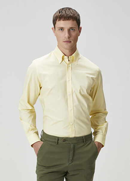 Yellow Cooper Fit Sports Shirt