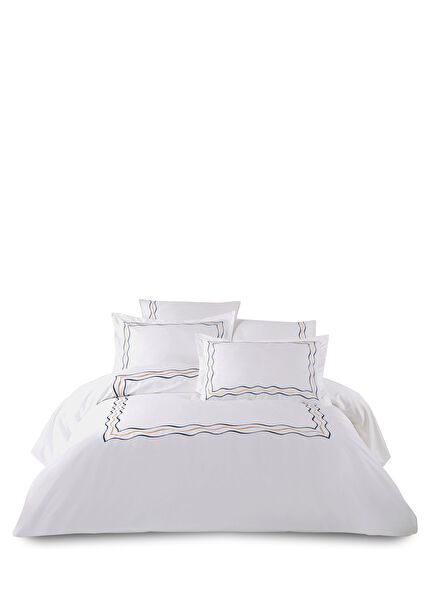 Pisa Beyaz Çift Kişilik Nevresim Takımı 200x220 cm 