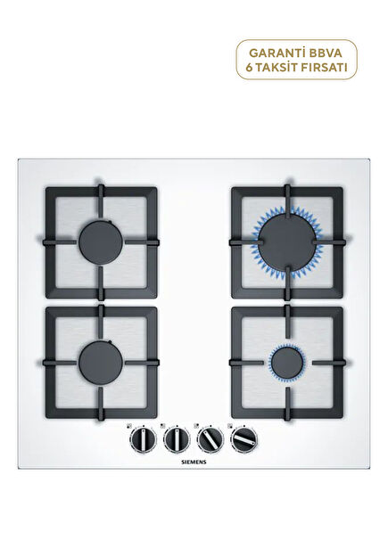 iQ500 Beyaz Sert Cam Gazlı Ocak