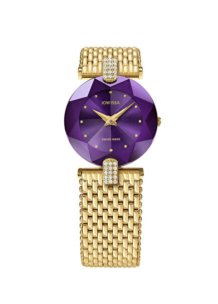 Facet Strass Gold Steel Women's Watch