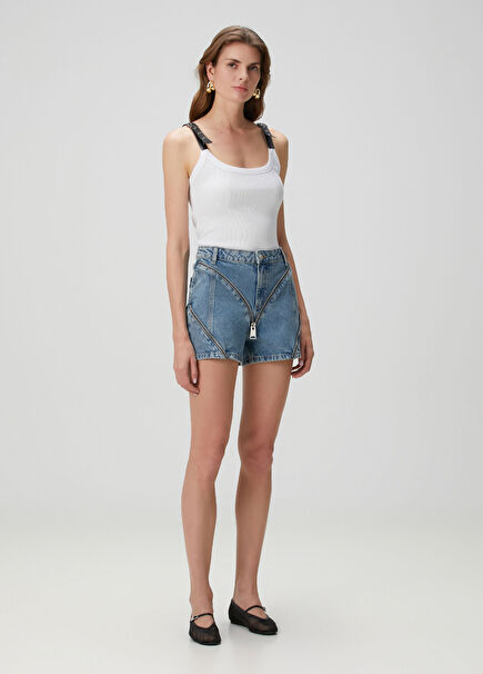Amber Blue Denim Shorts