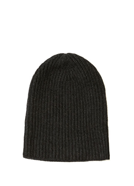 Antrasit Ribli Erkek Yün Bere