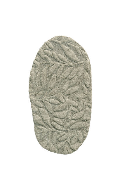 Allesi Yeşil Pamuklu Tekli Banyo Paspası 65 x 115 cm