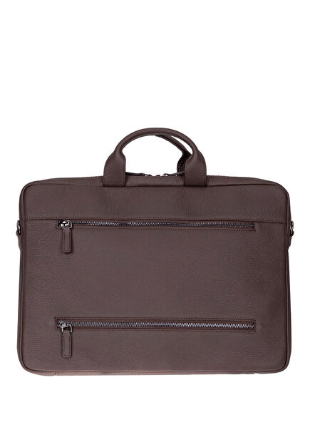 Urban Shell Pro 13-14" Espresso Brown Deri Laptop Macbook Çantası
