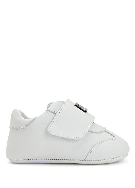 Beyaz Erkek Bebek Deri Sneaker