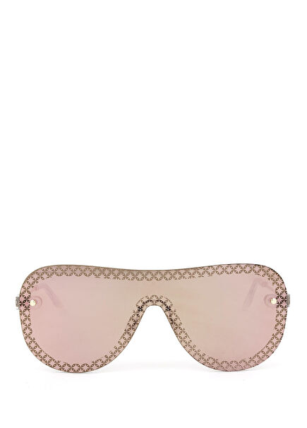Just Metal Pink Mirrored Women's Sunglasses
