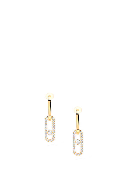 Move Link Women's Gold Earrings