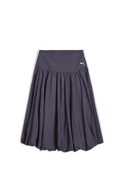 T7 Inky Depths-Créme De Mint Women's Balloon Skirt
