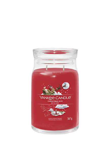 Christmas Eve Red Large Candle