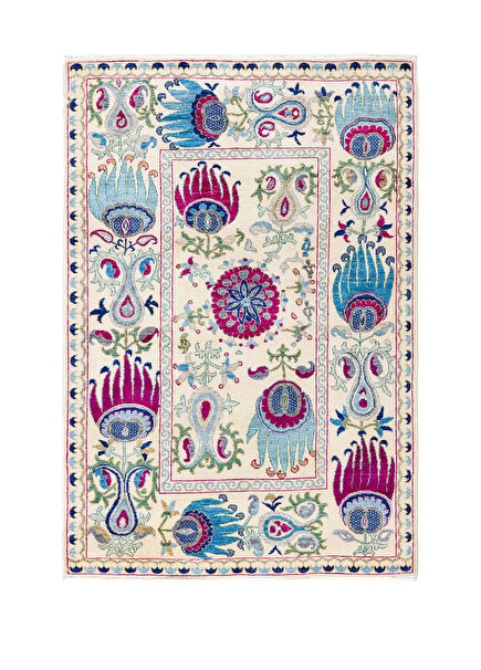 Arts N Crafts Hand Woven Wool Carpet 193x130 cm