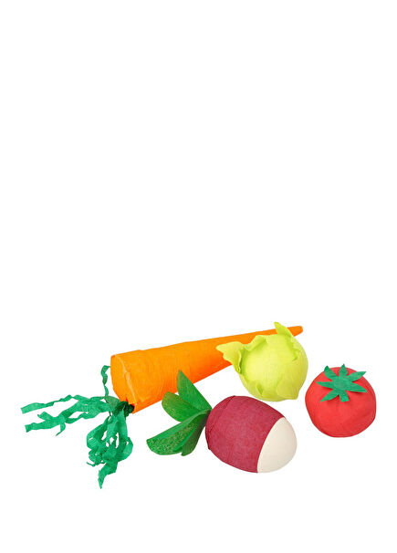 Sebze Figürlü 4 Adet Sürpriz Top Konfeti