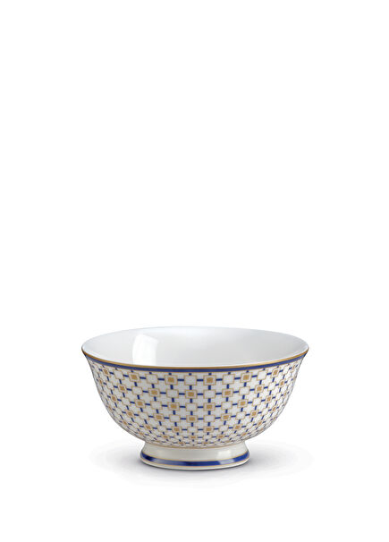 Charles Geometric Patterned 2-Piece Porcelain Bowl