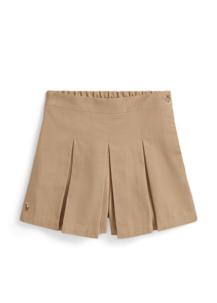 Beige Girl Shorts Skirt