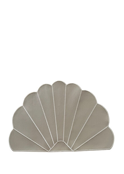 Aura Bej Deri 2'li Bardak Altlığı