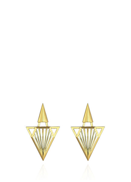 Empire 14K Micro Gold 925Sterling Silver Women's Earrings