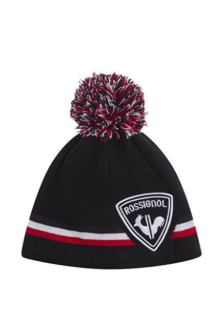 Rooster Pompon Siyah Unisex Bere