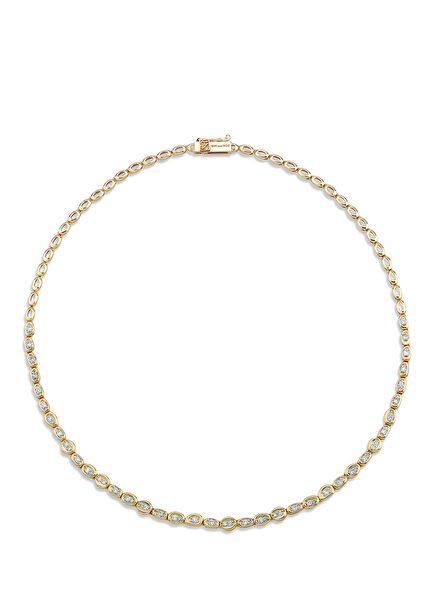 Loops Mini Pırlantalı Kadın Altın Kolye