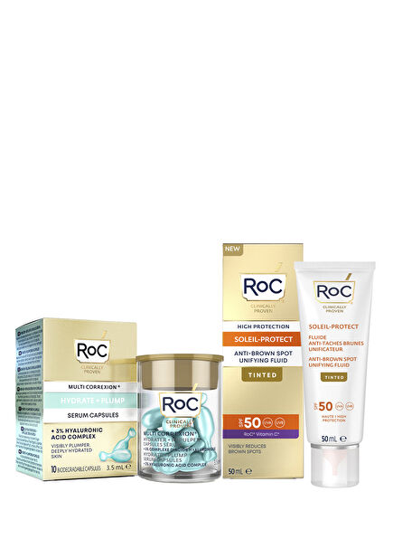 Tinted Sunscreen & 10-Capsule Serum Skin Care Set