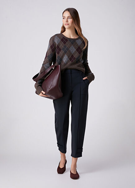 Navy Epaulette Pita Scuba Jogger Pants