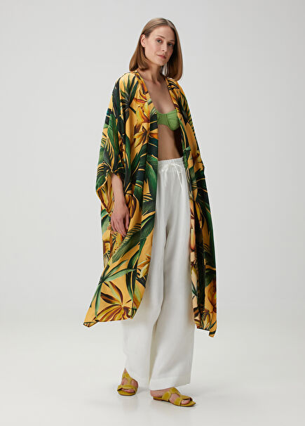 Bananart Yellow Green Kimono